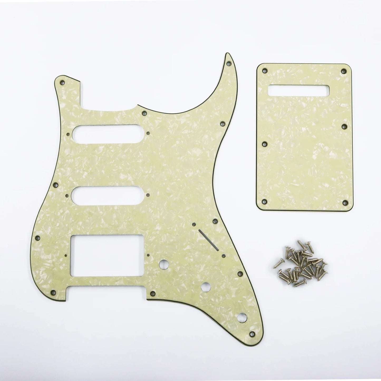 PHRILAM SSH 11 hole ST electric guitar guard, 3-Layer  St  Pickguard with Aluminum Foil Shield Fits American/Mexican ST Beauty World Shop