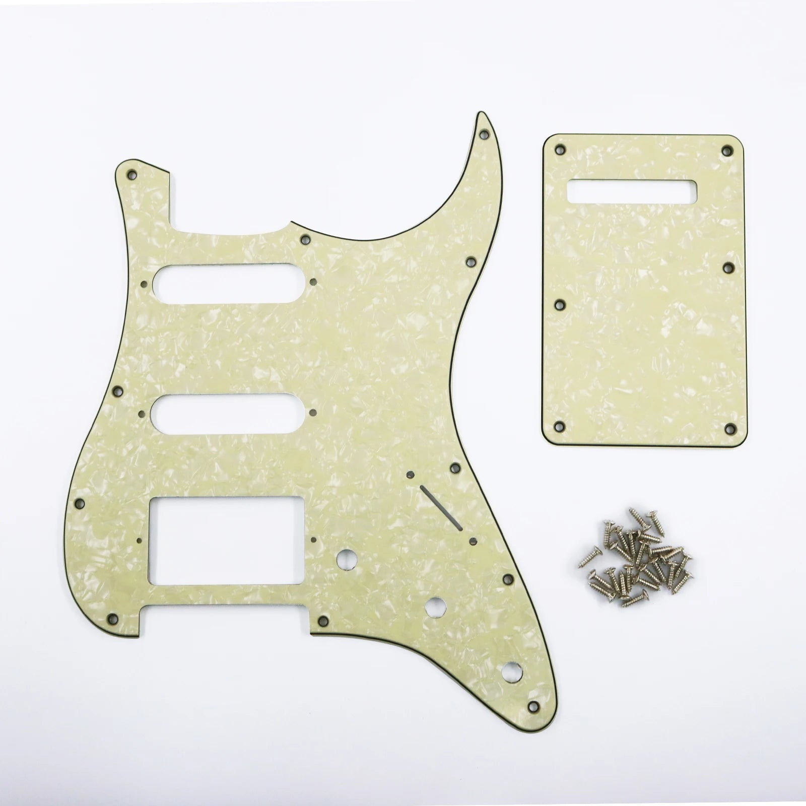 PHRILAM SSH 11 hole ST electric guitar guard, 3-Layer  St  Pickguard with Aluminum Foil Shield Fits American/Mexican ST Beauty World Shop