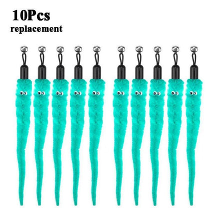 Replace Plush Cat Toy Accessories Worms Replacement Head Funny Cat Stick Pet Toys 5/10/6/11 Pcs Beauty World Shop