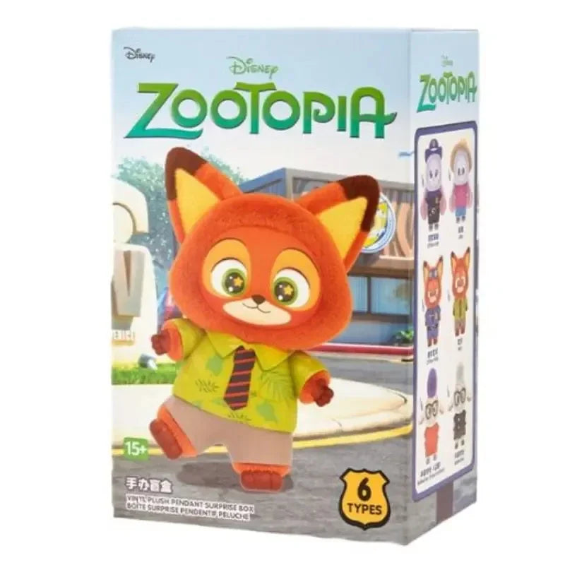 Disney Zootopia Blind Box Nick Judy Vinyl Doll Trendy Surprise Toy Cute Backpack Pendant Children's Birthday Gift Beauty World Shop