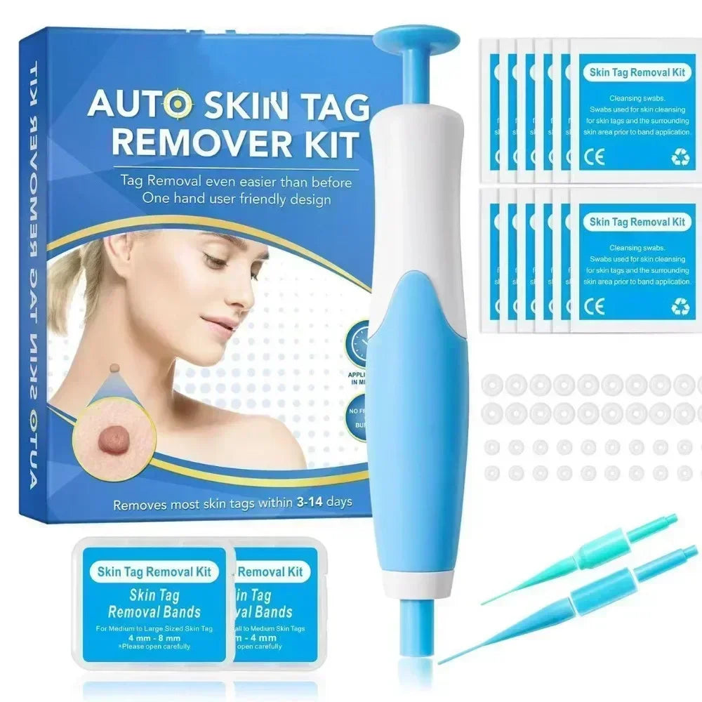 2 In 1 Face Mole Removal Tool Kits,Rubber Rings,Face Beauty Accessories Wart Tag Remover Kit  Supplies Body Wart Dot Treatments Beauty World Shop