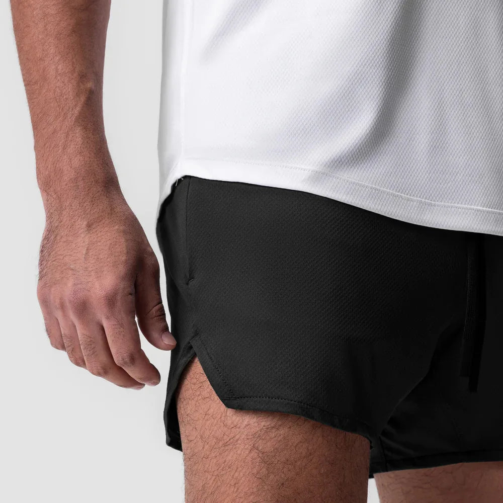 New Summer Men's Sports Shorts Quick Dry Breathable Beach Jogging Single Layer Breathable Shorts Training Basketball Apparel Gym