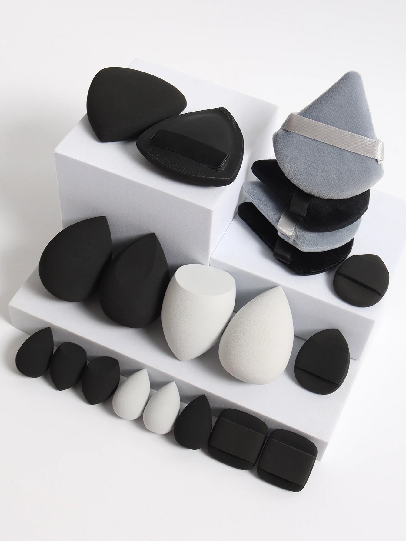 20 Pcs Pink Makeup Sponge and Makeup Puff Set Suitable for Face Cream and Powder Concealer Powder Makeup Machine Beauty World Shop