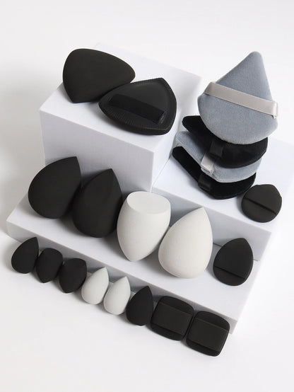20 Pcs Pink Makeup Sponge and Makeup Puff Set Suitable for Face Cream and Powder Concealer Powder Makeup Machine Beauty World Shop