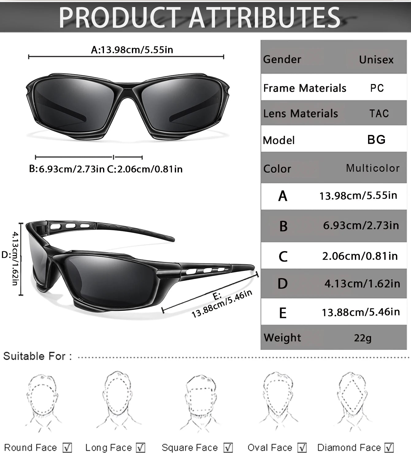 Polarized Sports Cycling Fishing Running Sunglasses Rayed Sun ciclismo Goggles Outdoor Polarized Sunglasses Men Women Eyewear Beauty World Shop