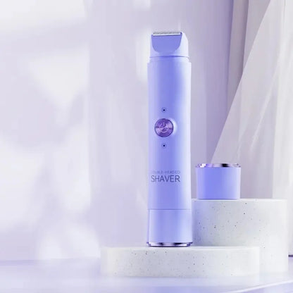 2-in-1 Wireless Rechargeable Electric Shaver, Suitable for Women - Dual Head Bikini Trimmer, Suitable for Both Dry and Wet Use Beauty World Shop