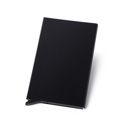 Rfid Smart Wallet Card Holder Metal Thin Slim Men Women Wallets Pop Up Minimalist Wallet Small Black Purse Vallet Walets for Men Beauty World Shop