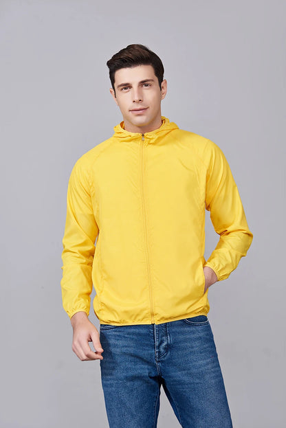 JNLN Men Women Waterproof Hiking Jackets Quick Dry Camping Windbreaker Unisex Outdoor Trekking Raincoat Anti UV Packable Clothes Beauty World Shop