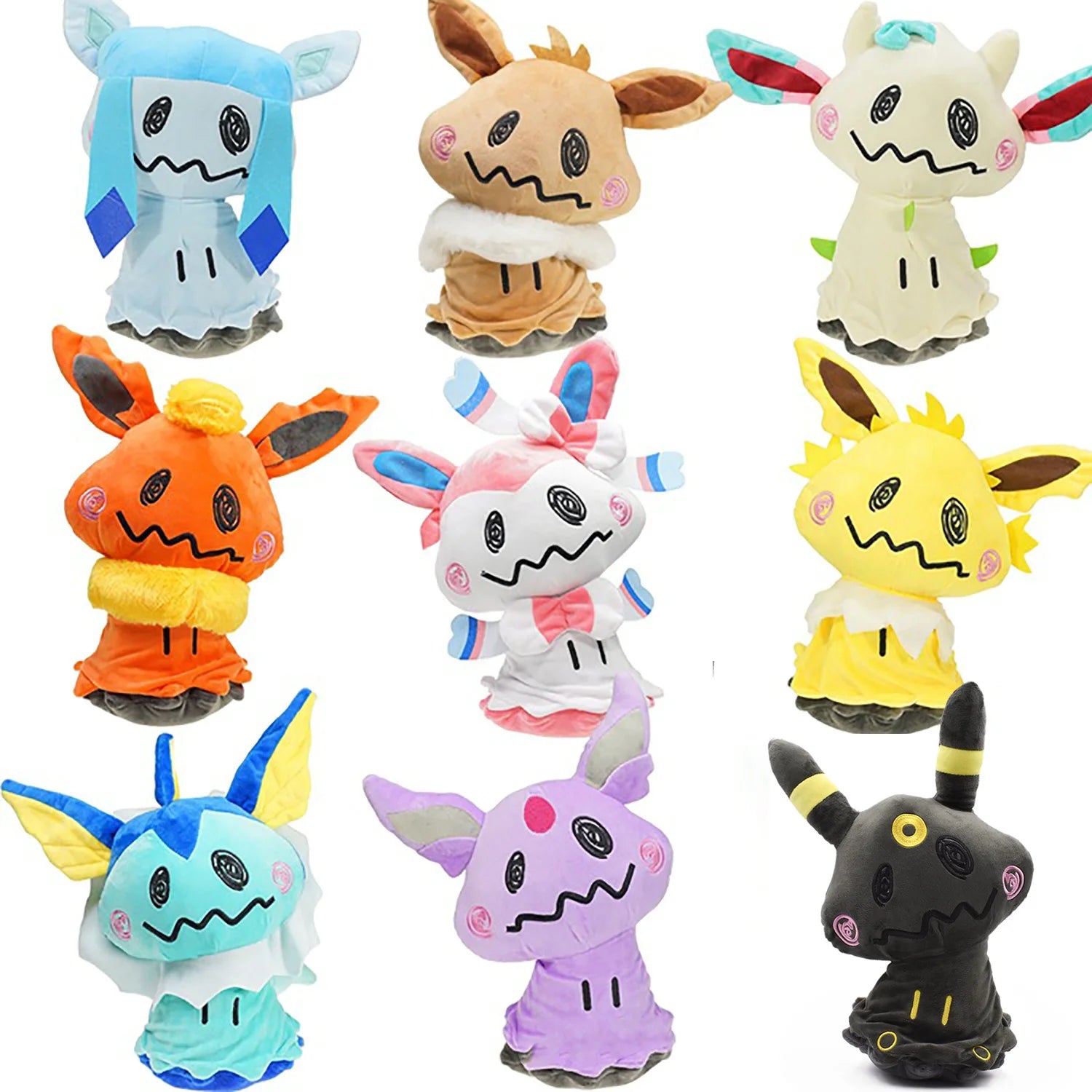 Mimikyu Cos Umbreon Jolteon Vaporeon Flareon Sylveon Eevee Espeon Leafeon Glaceon PlushToys Doll Stuffed Animal 8inch Beauty World Shop