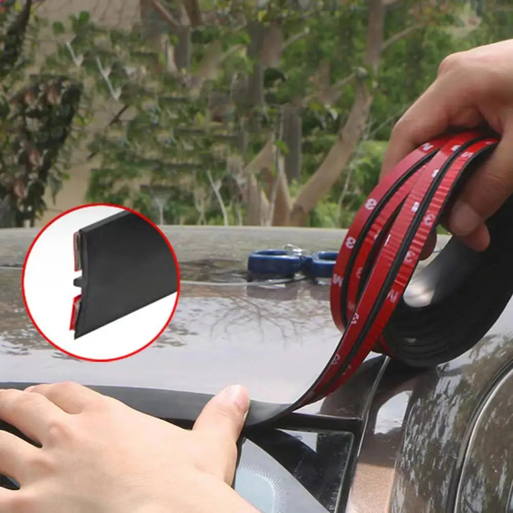Car Seals Edge Sealing Strips Rubber Auto Roof Windshield Car Sealant Protector Strip Window Seals Noise Insulation Soundproof Beauty World Shop