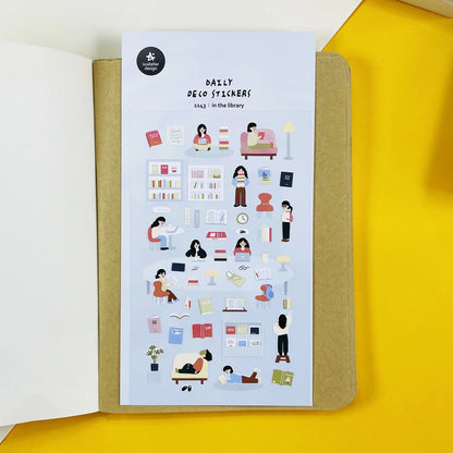Korean Import Suatelier Travel Home Life Study Friend Stickers Scrapbooking Diy Journaling Diary Stationery Sticker School Gift Beauty World Shop