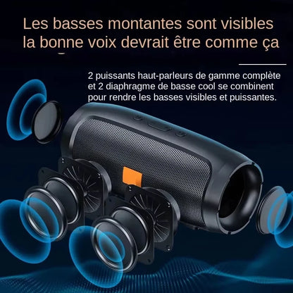 2025NEW ViVO Portable Bluetooth Speaker Wireless High Fidelity Surround Sound Box Outdoor Waterproof Camping Party Loudspeaker