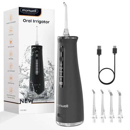 Mornwell 5032 Water Floss Sonic Water Flosser 270ML Tank Oral Teeth Whitening Home Appliance Teeth Cleaner Oral Water Jet Beauty World Shop