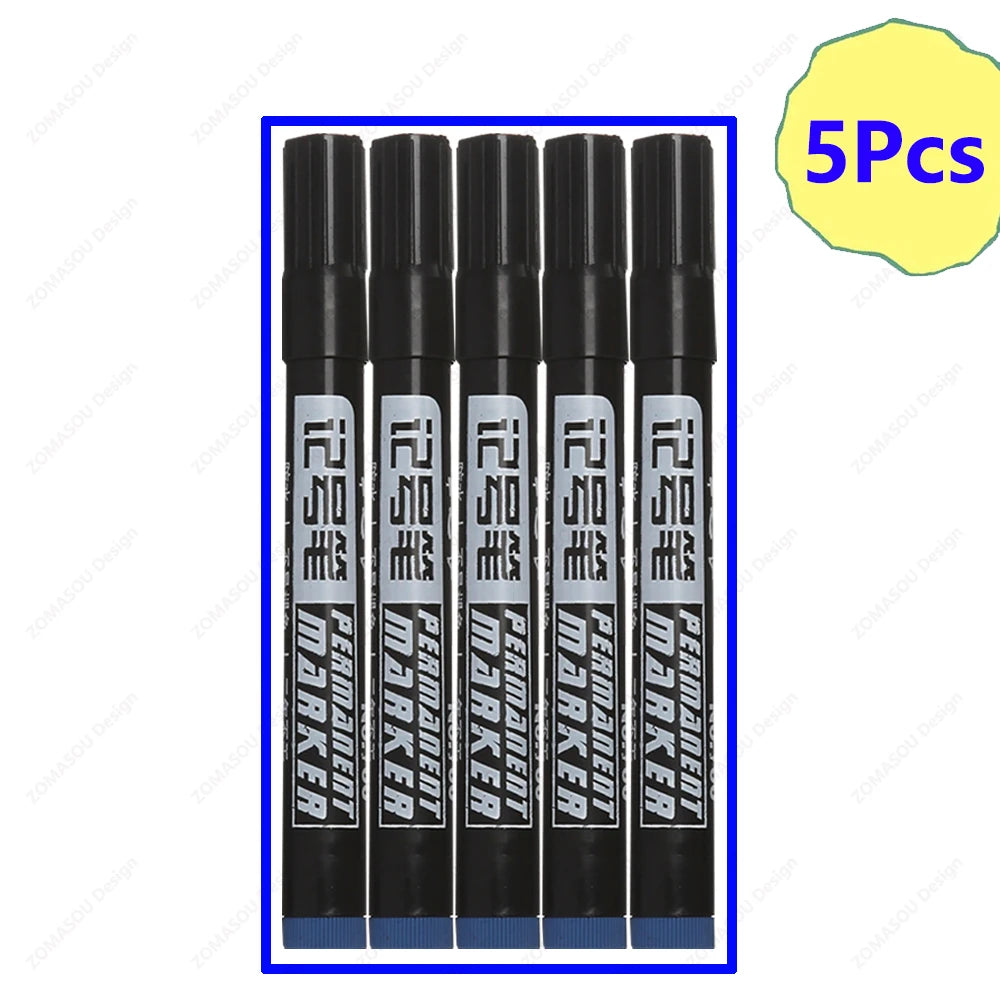 1-100Pcs Waterproof Oil-based Marker Pen Quick Dry Black Blue Red Ink Permanent for Metal Glass Stationery Art School Supply Beauty World Shop
