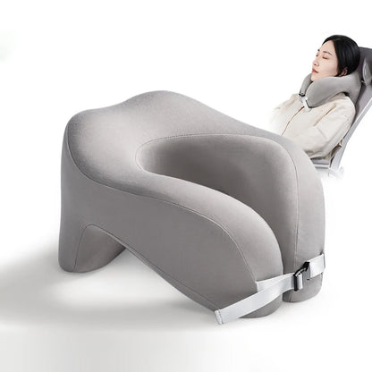 Travel Pillow U-Shape Pure Memory Foam Neck Pillow For Airplane Office Nap Cervical Pillows Flight Sleeping Head Neck Support Beauty World Shop