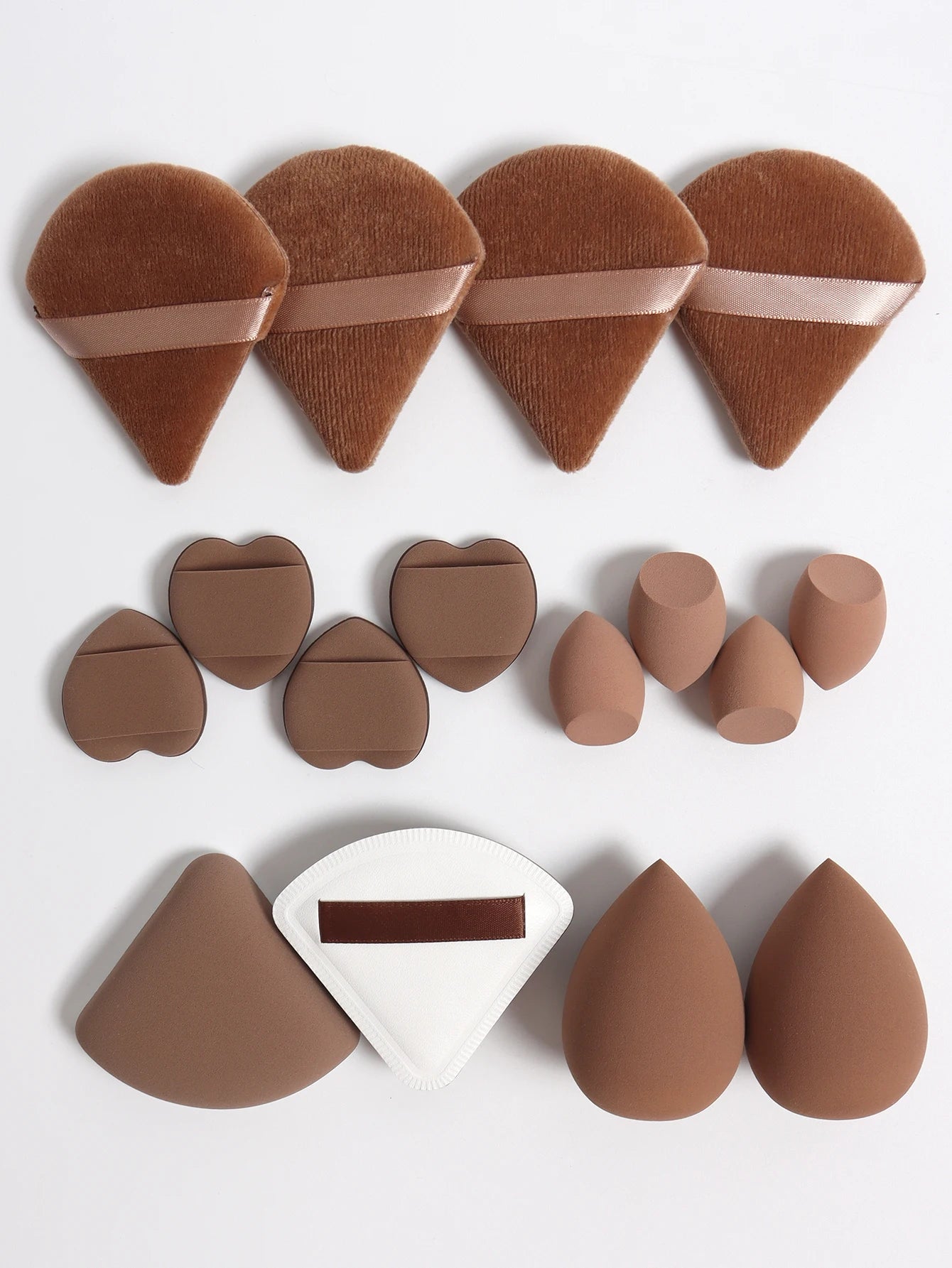 Cat Powder Cotton Candy 16-Piece Set 2 Makeup Eggs & 4 Mini Makeup Eggs & 2 Cotton Candy Powder Puff & 4 Powder Puff & 4 Mini C Beauty World Shop