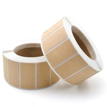 260-800pcs Kraft Paper Stickers Rolls of Self-adhesive Stickers Can be Handwritten Classification Packaging Note Beauty World Shop
