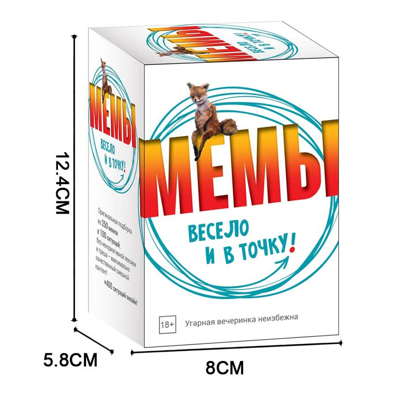 Russian Board Game Мемы  Fun and Accurate for Adults 18 Party Game Art E060 Beauty World Shop