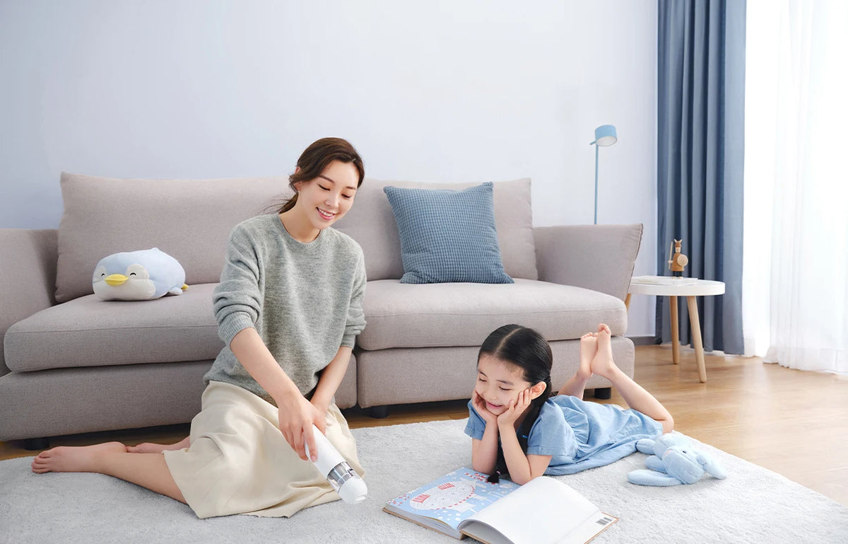Original MIJIA Portable Handheld Vacuum Cleaner 13000Pa 88000rpm 500g Wireless 30Min HEPA Car Home Mini White Dust Cup One-Touch Beauty World Shop
