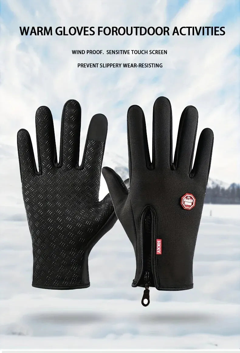 Outdoor Cycling Gloves, Bicycles for Warmth and Anti Slip in Autumn and Winter Beauty World Shop