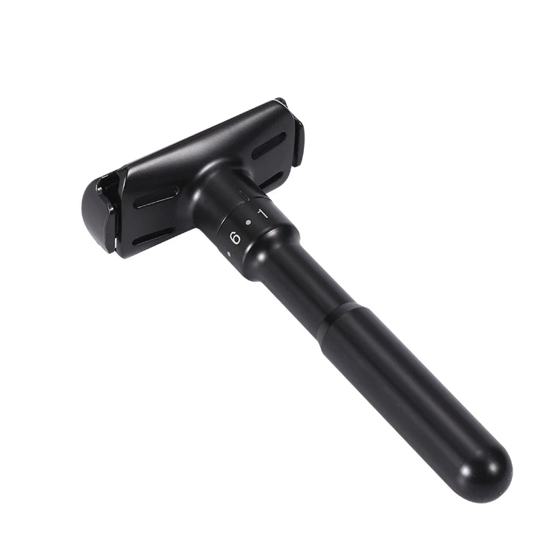 Mingshi Metal Adjustable Safety Razor Travel Double Edge Classic Men Shaving  Black Hair Removal Shaver with 5 Blades Beauty World Shop