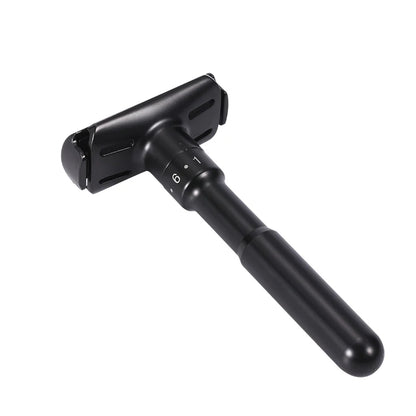 Mingshi Metal Adjustable Safety Razor Travel Double Edge Classic Men Shaving  Black Hair Removal Shaver with 5 Blades Beauty World Shop