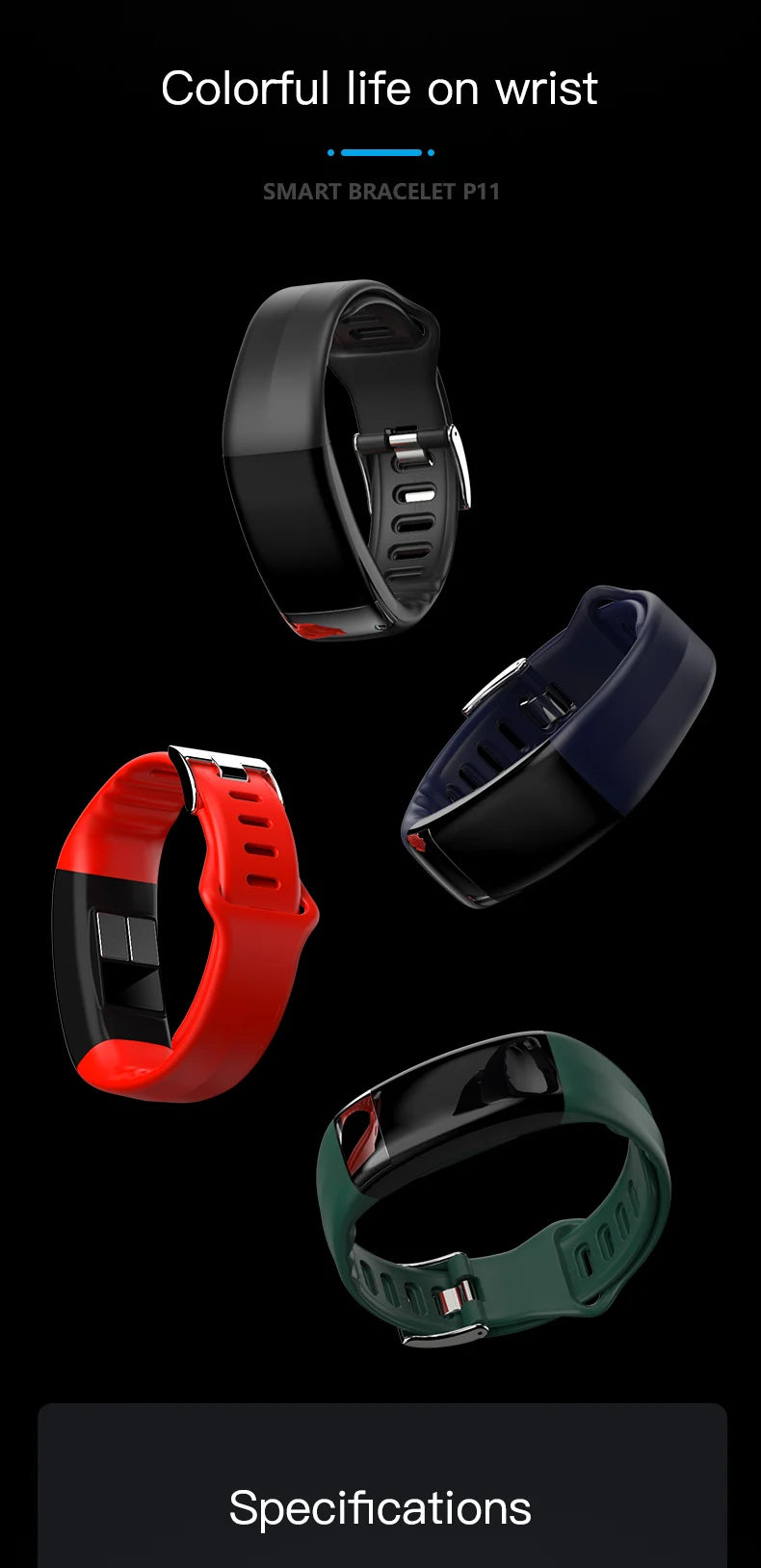 ECG+PPG Smart Wristband Fitness Tracker for Women Men Calorie Blood Pressure Waterproof Sport Smartband Health Smartwatch Beauty World Shop
