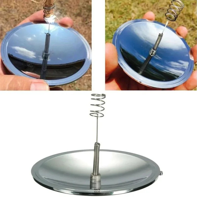 Solar Lighter Outdoor Fire Ignition Waterproof Windproof Emergency Travel Kits Portable Camping Hiking Wild Survival Tool Gear Beauty World Shop