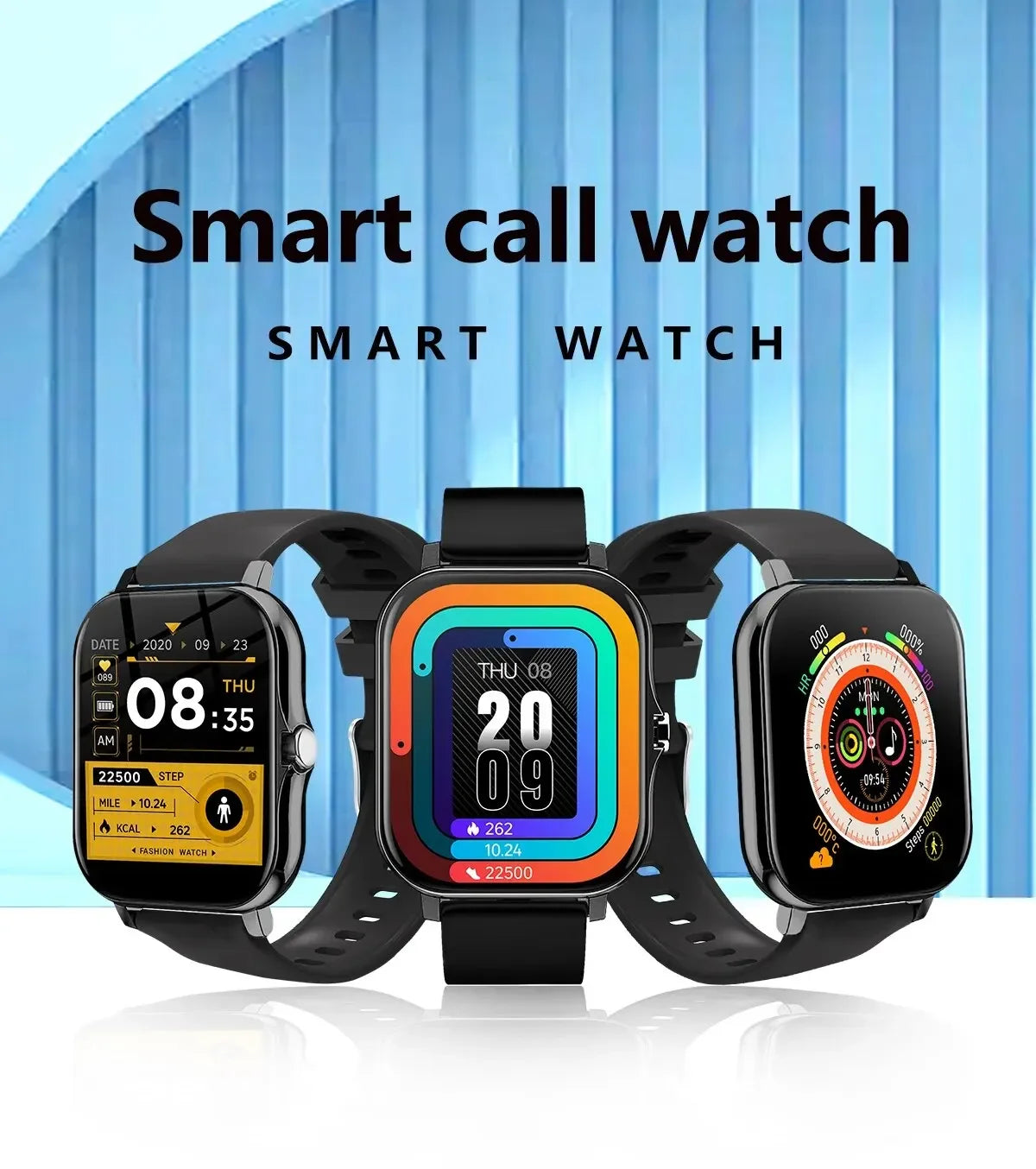 Smart Watch For Men Women Gift Sports Fitness Watch Bluetooth Call Digital Heart Rate Monitor Smartwatch GPS Tracking Wristwatch