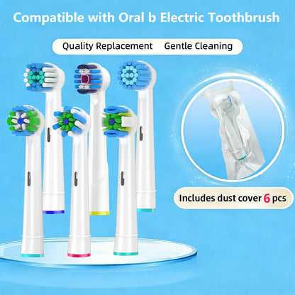 4-12pcs Replacement Brush Heads For Oral-B Electric Toothbrush Advance Power/Vitality Precision Clean/Pro Health/Triumph/3D Exce Beauty World Shop