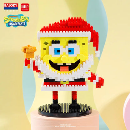 Anime SpongeBob SquarePants Micro particles Block City  Patrick Star Squidward Building Blocks Kids Toys Birthday Gifts Beauty World Shop