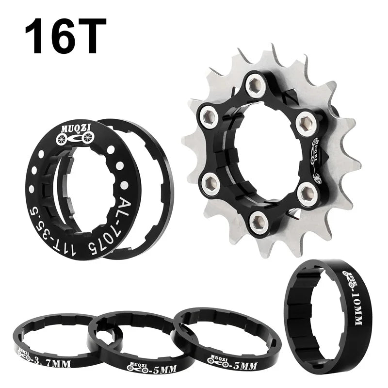 MUQZI Single Speed Cassette Cog 12T 13T 14T 15T 16T 17T 18T 19T 20T 21T 22T Bike Cassette Conversion Kit Beauty World Shop