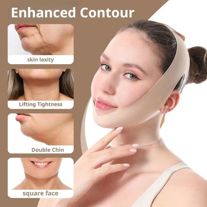 Face V Shaper Facial Slimming Bandage Relaxation Lift Up Belt Shape Lift Reduce Double Chin Face Thining Band Massage Hot Sale Beauty Trend Shop