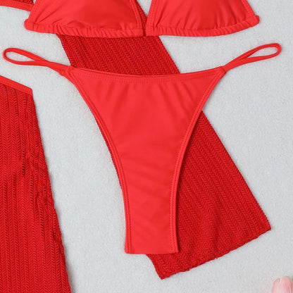 2026 Sexy Bikinis Female Swimsuits Women's Three-Piece Swimwear Beach Swim Wear Bathing Suits Brazilian Bikini Set Pool Bather Beauty World Shop