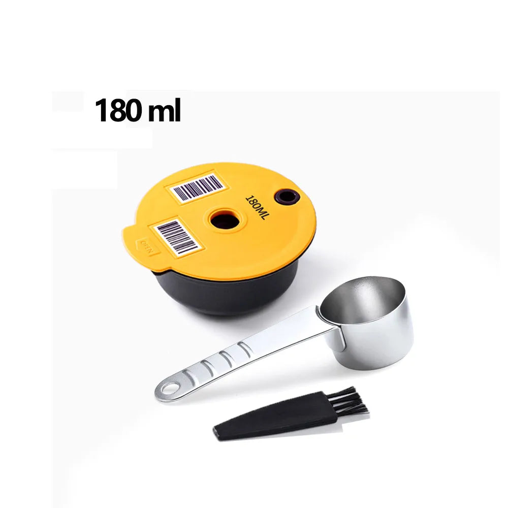 60/180200/220ML Reusable Coffee Capsule Pods for BOSCH-s Machine Tassimo Refillable Filter Pod Silicone Lid Replacement Beauty World Shop