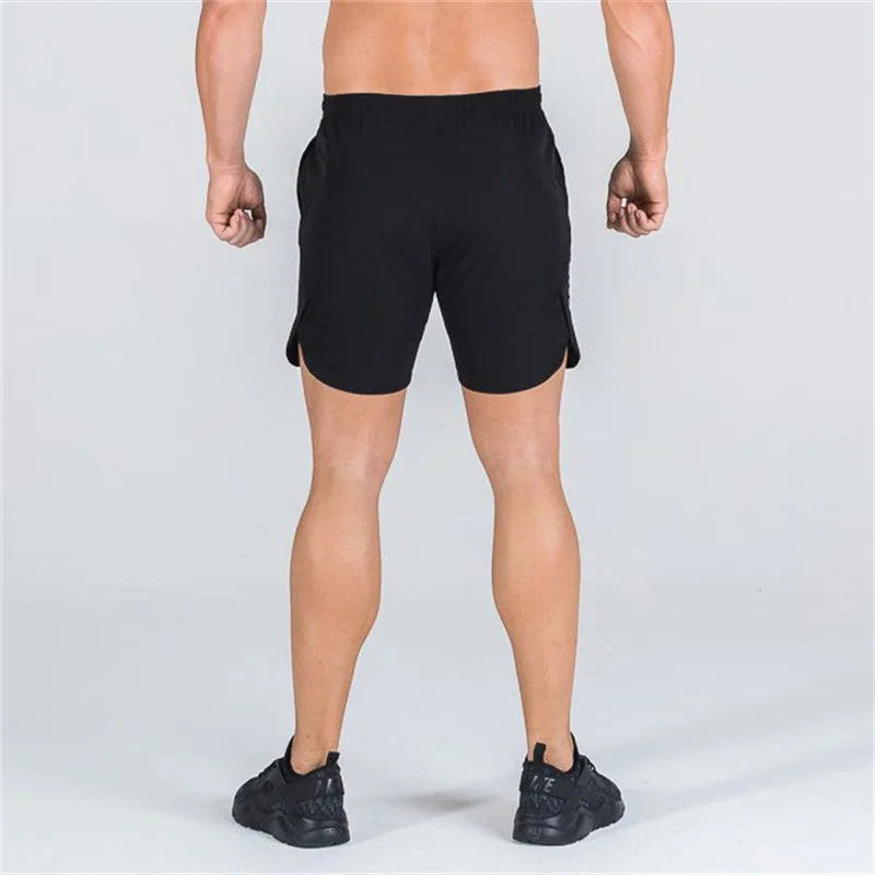 double-deck fitness sports shorts men summer slim quick drying breathable woven Shorts Men's sweatpants training gym clothing Beauty World Shop