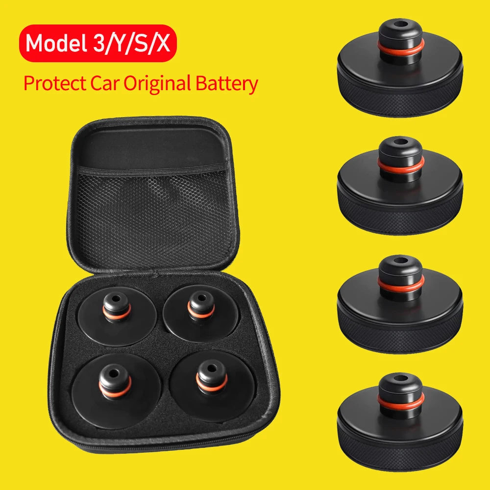 USVOTOV Upgraded Lifting Jack Pad for Tesla Model 3/Y/S/X Accessories Sturdy Rubber Pucks Adapter Protect Car Original Battery Beauty World Shop
