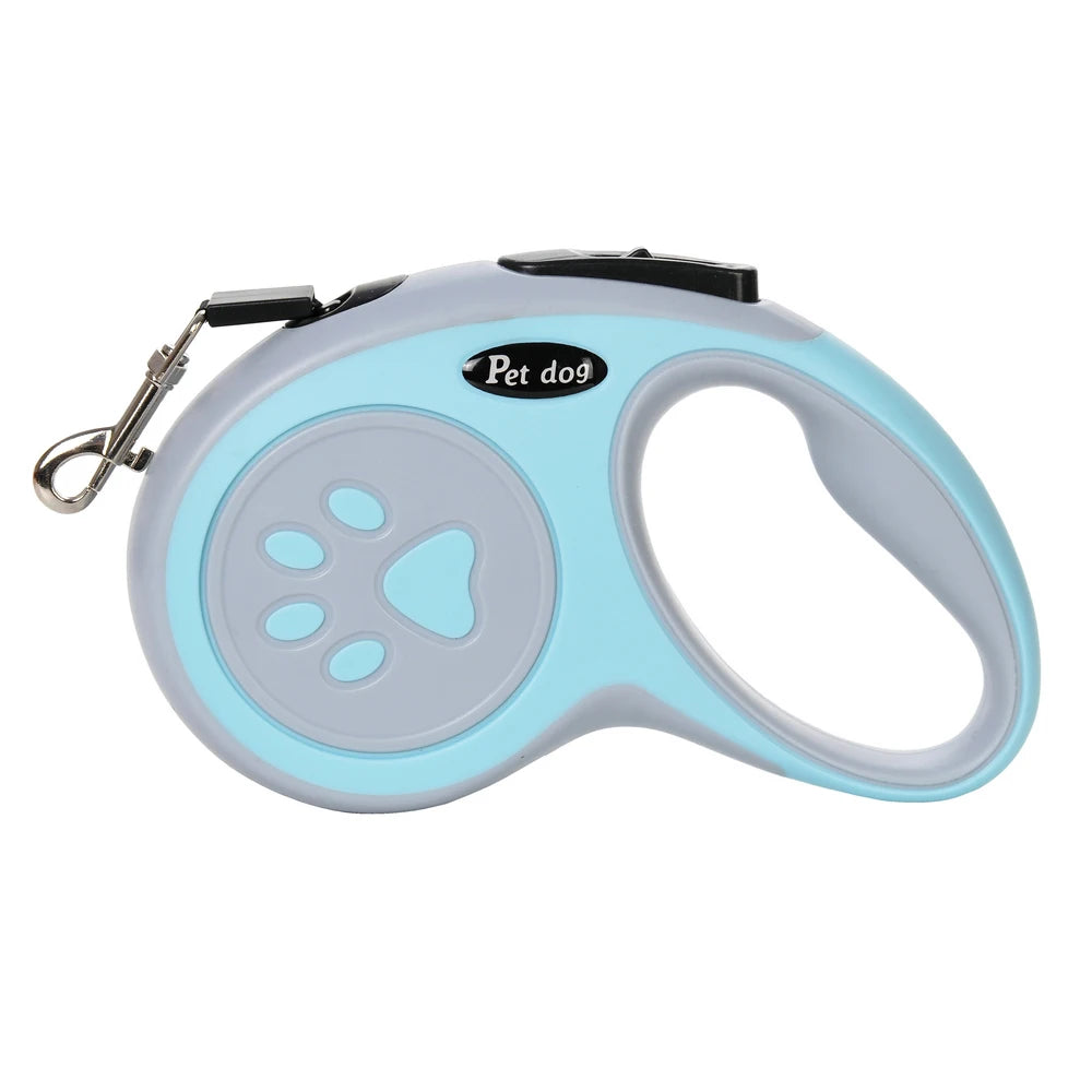 3m 5m Dog Paw Design Leash For Small Medium Large Dogs Outdoor Walking Puppy Strong Retractable Nylon Rope Yorkies Pet Supplies