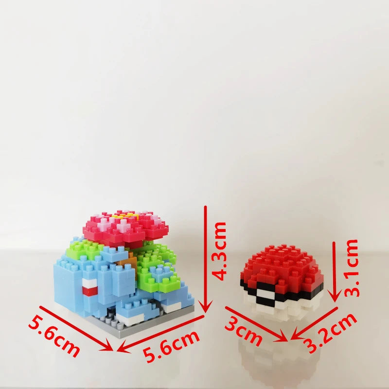75 Style Building Blocks Assembly Anime Picachu Charizard Doll Blastoise Bulbasaur Gengar Bricks Figures Toy for Kid Gift Beauty World Shop