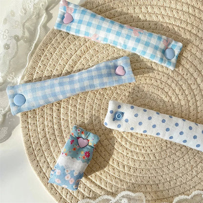 1PC Floral Cable Tie - INS Style Cloth Cord Organizer, Cute Reusable Wire Straps for Earphone/Data Cables Beauty Trend Shop