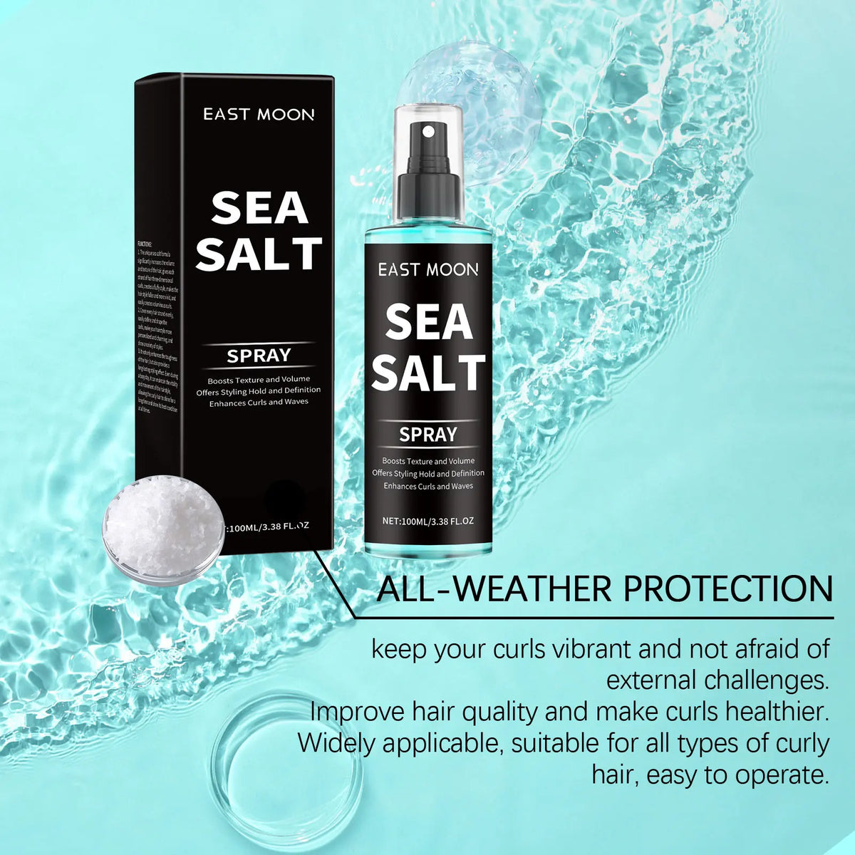 Sea Salt Hair Styling Spray Improving Thickening Strong Holding Non Greasy Fluffy Volumizing Reducing Sticky Hair Nourishing Oil Beauty World Shop