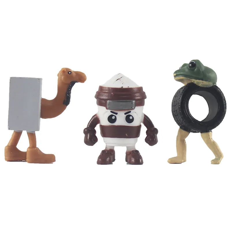 8/24Pcs Fun Italian Brainrot Action Figure Set Tung Tung Sahur Tralalero Tralala Bombardino Crocodilo Figures Model Toy Gifts Beauty World Shop