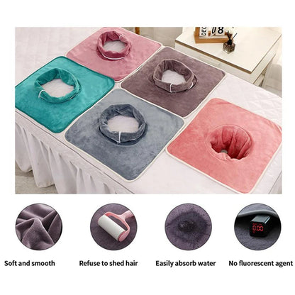 40*80cm Thickened Beauty SPA Massage Table Planking Face Towel With Hole Bed Bandana Beauty World Shop