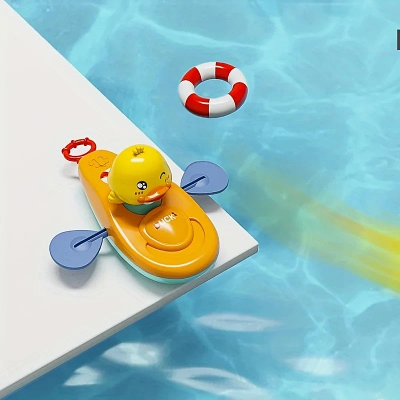 1 Pc Little Yellow Duck Kayak Toy Swimming Pool Bathroom Toy 1 Pc Little Yellow Duck Kayak Toy Swimming Pool Bathroom Toy Beauty World Shop