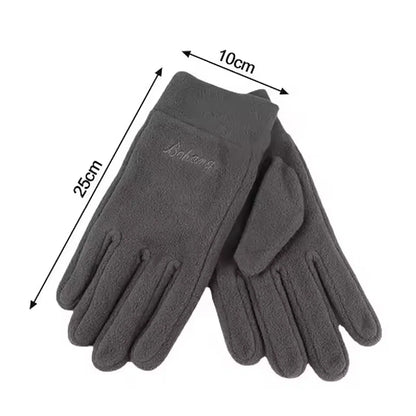 Mens Winter Gloves Thicken Thermal Warm Fleece Full Finger Gloves Cold Resistance Windproof Outdoor Skiing Cycling Mittens Women Beauty World Shop