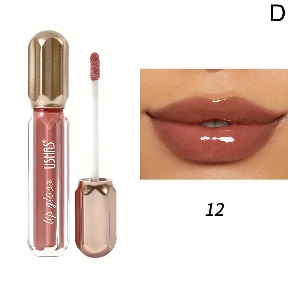 Mirror Pearl Lip Gloss Waterproof Long Lasting Moisturizing Lipstick Shine Glitter Lip Gloss Women Makeup Cosmetic Beauty World Shop
