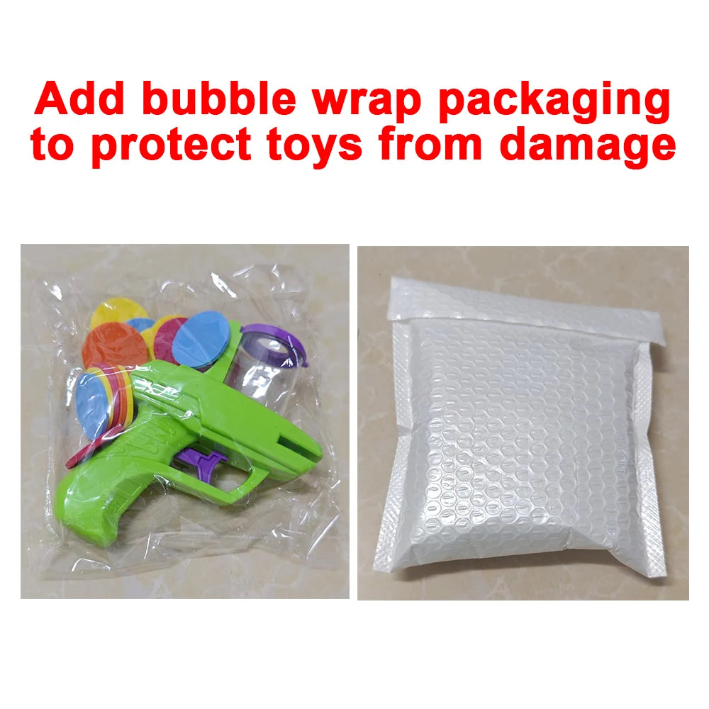 Kids Outdoor Game Foam Disc Gun Toy Flying Disc Shooting Launcher Gun Double Parent-child Interactive Children Toy Beauty World Shop