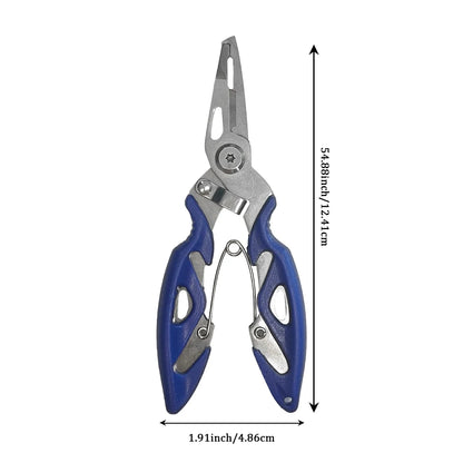 Fishing Lure Plier Scissors Return Spring Latch Bend Design Comfortable Handle Needle Nose Pliers Eagle Nose Pliers Orange Beauty World Shop