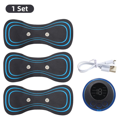 Electric Neck Massager EMS Muscle Massage Stimulator Low Frequency Instrument Back Cervical Calf Patches Pain Joints Mini Device Beauty World Shop