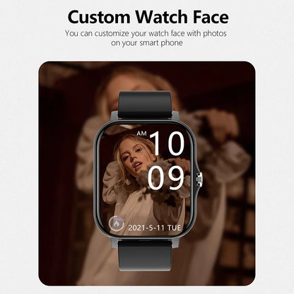 Sport Smart Watch Fitness Clock Health Monitor Waterproof Smartwatch Bluetooth Call Watches for Men Women IOS Xiaomi Huawei 2025 Beauty Fashion